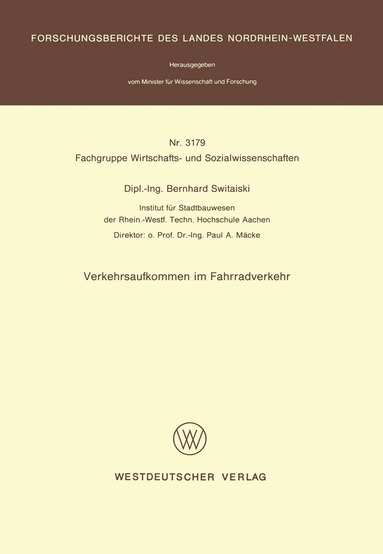 bokomslag Verkehrsaufkommen im Fahrradverkehr