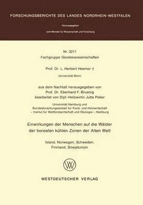 Einwirkungen der Menschen auf die Wlder der borealen khlen Zonen der Alten Welt 1