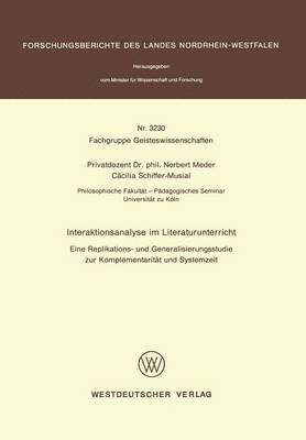 bokomslag Interaktionsanalyse im Literaturunterricht