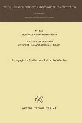 Pädagogik im Studium von Lehramtsstudenten
