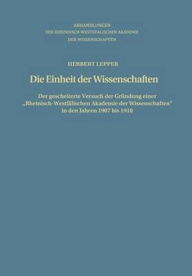 Die Einheit der Wissenschaften 1