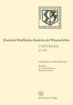 bokomslag Probleme der sterreichischen Strafrechtsreform