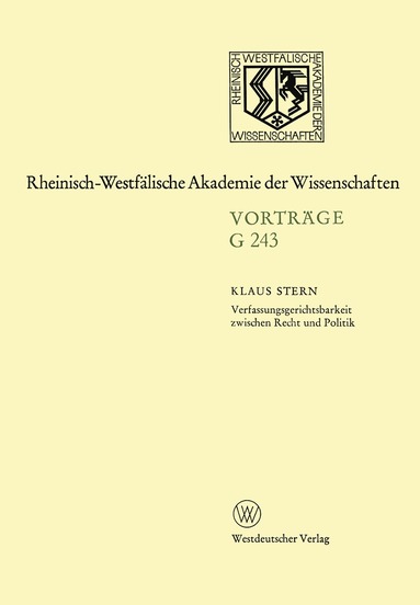 Klaus Stern - Verfassungsgerichtsbarkeit zwischen Recht und Politik, Häftad