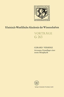 bokomslag Avicenna, Grundleger einer neuen Metaphysik