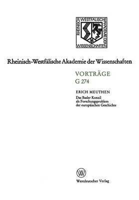 bokomslag Das Basler Konzil als Forschungsproblem der europischen Geschichte