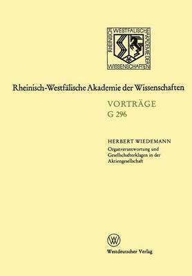 bokomslag Organverantwortung und Gesellschafterklagen in der Aktiengesellschaft