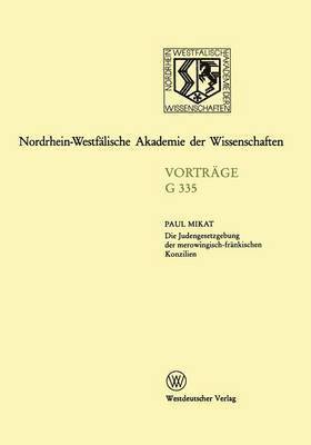 bokomslag Die Judengesetzgebung der merowingisch-frnkischen Konzilien