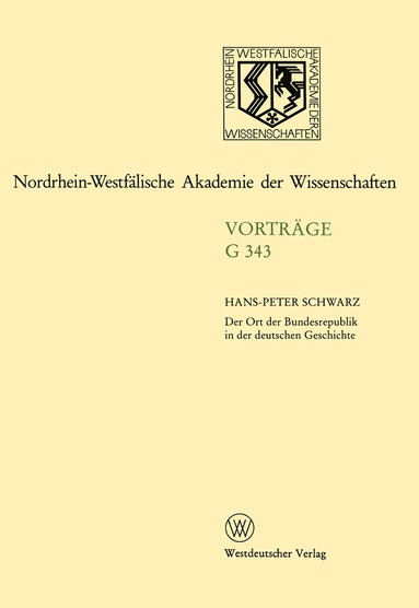 bokomslag Der Ort der Bundesrepublik in der deutschen Geschichte