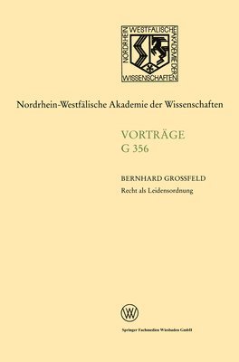 Bernhard Großfeld - Recht als Leidensordnung, Häftad
