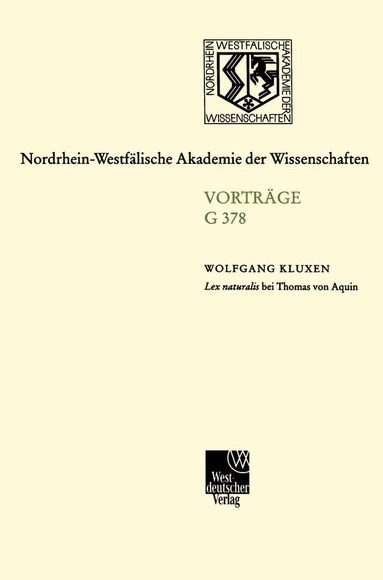 Wolfgang Kluxen - Lex naturalis bei Thomas von Aquin, Häftad