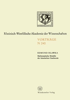 Edmund Hlawka - Mathematische Modelle der kinetischen Gastheorie, Häftad