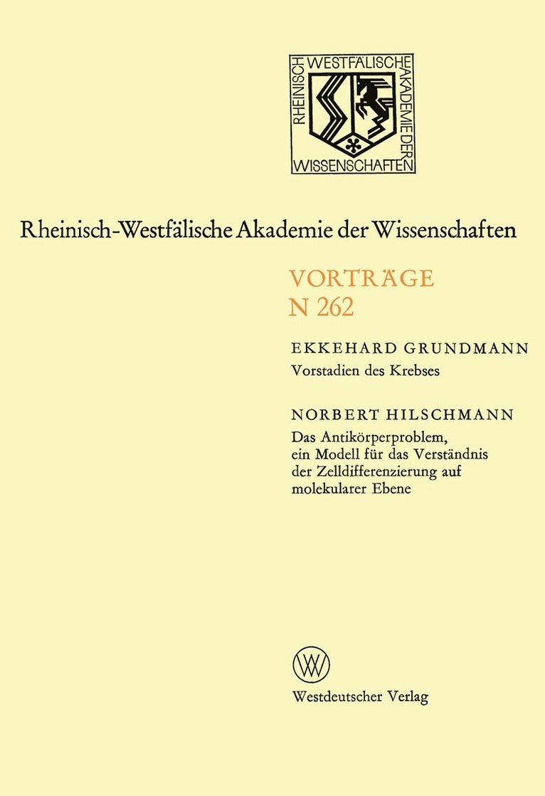 Ekkehard Grundmann, Ekkehard Grundmann - Vorstadien des Krebses, Häftad