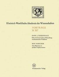 bokomslag ber die konstruktive Behandlung mathematischer Probleme. Von Matrizen zu Jordan-Tripelsystemen