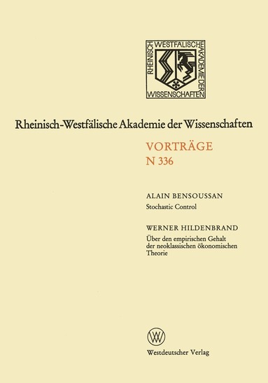 Alain Bensoussan - Rheinisch-Westfälische Akademie der Wissenschaften, Häftad