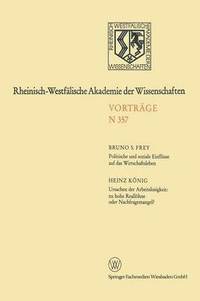 bokomslag Politische und soziale Einflsse auf das Wirtschaftsleben. Ursachen der Arbeitslosigkeit: zu hohe Reallhne oder Nachfragemangel?