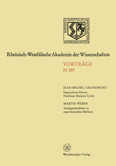 Jean-Michel Grandmont - Rheinisch-Westfälische Akademie der Wissenschaften, Häftad