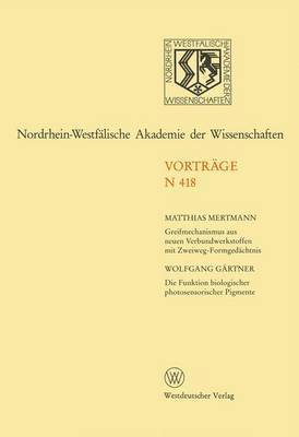 Matthias Mertmann - Nordrhein-Westfälische Akademie der Wissenschaften, Häftad