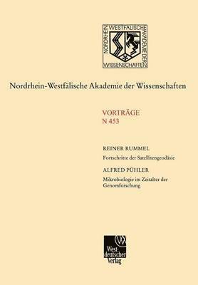 bokomslag Fortschritte der Satellitengeodsie. Mikrobiologie im Zeitalter der Genomforschung