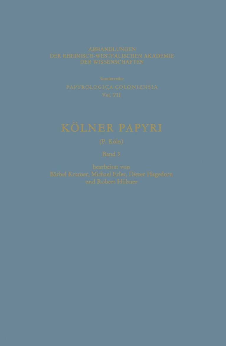 Kölner Papyri