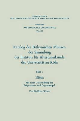 bokomslag Katalog der Bithynischen Münzen der Sammlung des Instituts für Altertumskunde der Universität zu Köln