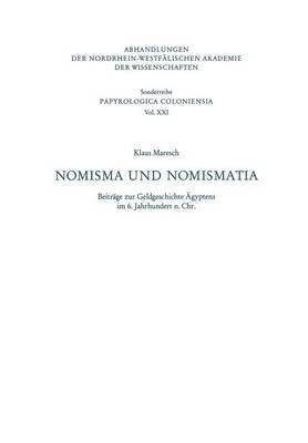 Nomisma und Nomismatia 1