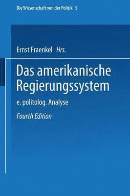 bokomslag Das amerikanische Regierungssystem