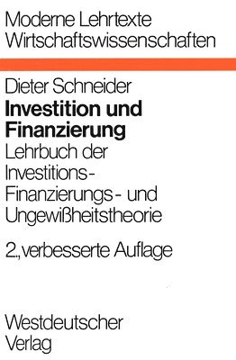 bokomslag Investition und Finanzierung