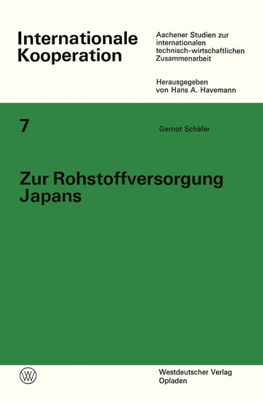 bokomslag Zur Rohstoffversorgung Japans