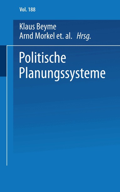 Frieder Naschold, Frieder Naschold, Werner Väth - Politische Planungssysteme, Häftad