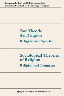 bokomslag Zur Theorie der Religion / Sociological Theories of Religion