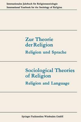 bokomslag Zur Theorie der Religion / Sociological Theories of Religion