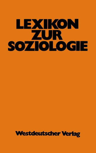 bokomslag Lexikon zur Soziologie