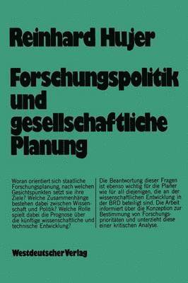 Forschungspolitik und gesellschaftliche Planung