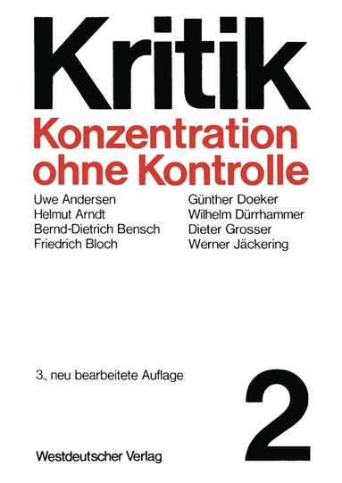 Dieter Grosser - Konzentration ohne Kontrolle, Häftad