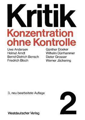 bokomslag Konzentration ohne Kontrolle