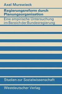 bokomslag Regierungsreform durch Planungsorganisation