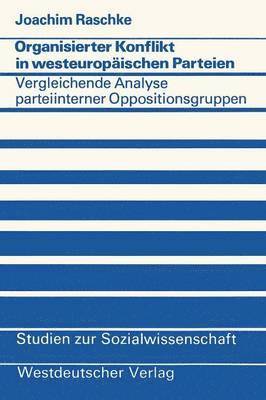 bokomslag Organisierter Konflikt in westeuropischen Parteien