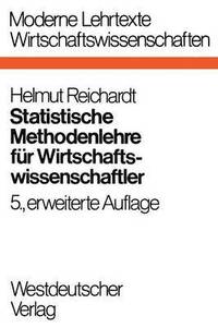 bokomslag Statistische Methodenlehre fr Wirtschaftswissenschaftler