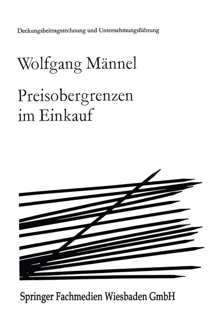 Wolfgang Männel, Wolfgang Mannel, Wolfgang Meannel - Preisobergrenzen im Einkauf, Häftad