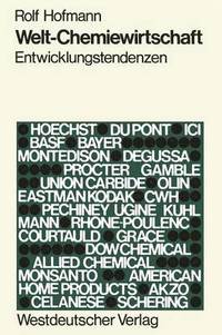 bokomslag Welt-Chemiewirtschaft