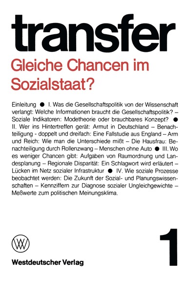 Carl Böhret, Garry D. Brewer, Ronald D. Brunner, Herbert Ehrenberg, Klaus Liepelt, Erika Spiegel, Günter Struve - Gleiche Chancen im Sozialstaat?, Häftad