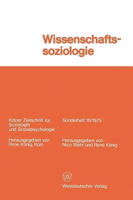 bokomslag Wissenschaftssoziologie