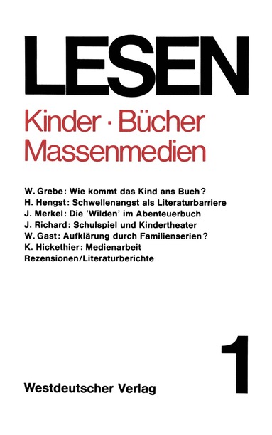 Karl W. Bauer, Jochen Vogt - Kinder — Bücher — Massenmedien, Häftad