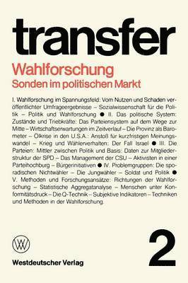 bokomslag Wahlforschung: Sonden im politischen Markt