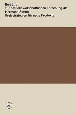 Hermann Simon, Hermann Simon - Preisstrategien für neue Produkte, Häftad