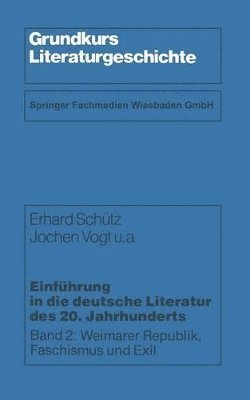 Einfhrung in die deutsche Literatur des 20. Jahrhunderts 1