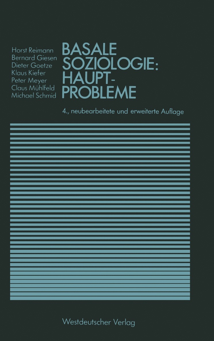 Basale Soziologie: Hauptprobleme 1