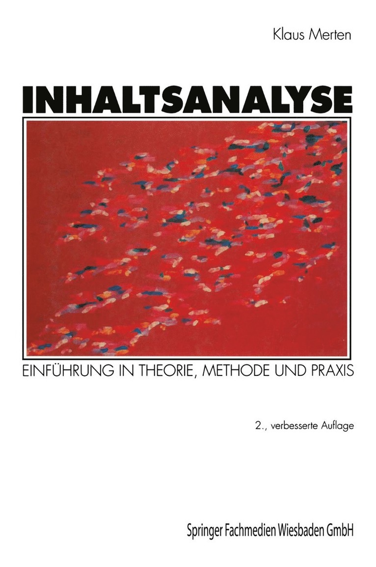 Klaus Merten - Inhaltsanalyse, Häftad