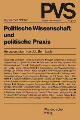 bokomslag Politische Wissenschaft und politische Praxis