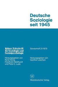 bokomslag Deutsche Soziologie Seit 1945
